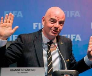 El presidente de la FIFA Gianni Infantino. Foto: Agencia AFP / El Heraldo.