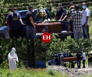 Las funerarias de Honduras reportaron que hasta la noche del sábado 20 de junio habían realizado 883 entierros bajo el protocolo covid-19, una cantidad que representa más del doble que la cifra oficial de fallecidos por la enfermedad que el gobierno había comunicado hasta la misma fecha, según conoció EL HERALDO. Foto: Estalin Irías.