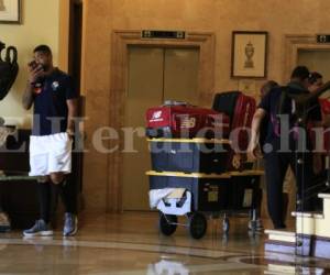 Los seleccionados panameños esta mañana en su hotel. Fotos: Juan Salgado / Grupo Opsa.