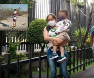 La mamá junto a sus hijos buscaban reencontrarse con su esposo en Estados Unidos. Foto: Telemundo