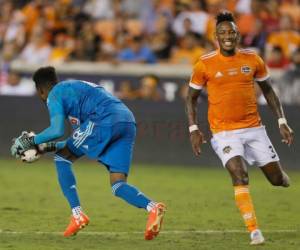 Romell Quioto en acción con el Houston Dynamo de la Major League Soccer de Estados Unidos. Foto: El Heraldo.