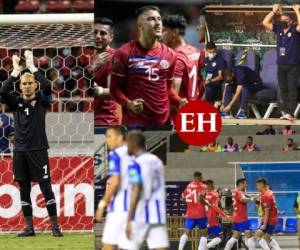 La Selección Nacional de Honduras dijo adiós al Mundial de Qatar 2022 de una vez por todas al caer sobre la hora 2-1 frente a Costa Rica, en un partido en el que la Bicolor tuvo llegadas de gol que no supo aprovechar ante un gran Keylor Navas. Tras el gol al 95 de Gerson Torres, las caras de tristeza y la frustración se hizo evidente en los jugadores catrachos que sufren otro amargo tropiezo en este camino de pesadilla. Fotos: Cortesía Diario La Nación | AFP