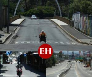 Los hondureños permanecen en cuarentena desde el pasado 16 de marzo, este domingo suman 69 los días de confinamiento debido al Covid-19 y así se ven las calles de la capital. Fotos: Emilio Flores / EL HERALDO.