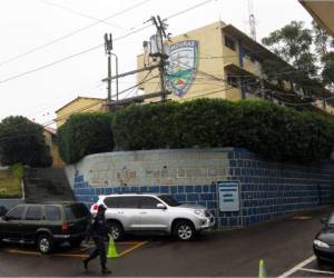 Cuartel general de la Policía Nacional en el barrio Casamata de Tegucigalpa.