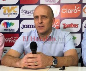 El entrenador Fabián Coito presentó este miércoles los convocados para los amistosos de septiembre. Foto: Ronal Aceituno / EL HERALDO.