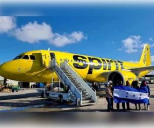 La aerolínea Spirit se convirtió en la primera en aterrizar en la pista y en registrar un vuelo internacional hacia Palmerola. Foto: Ilustrativa