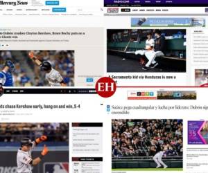 Los periódicos internacionales digitales han destacado al hondureño Mauricio Dubón por ser pieza clave en la victoria de su equipo Gigantes de San Francisco ante Los Ángeles Dodgers.