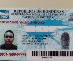 El hombre fue identificado como Carlos Daniel Gallegos Reconco (18), quien se conducía en su automóvil e ingresaba a su casa de habitación en Comayagüela.