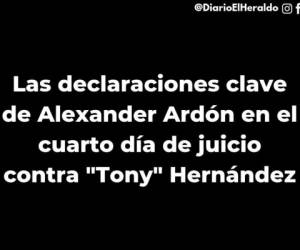 El excapo del narcotráfico y exalcalde hondureño Amílcar Alexander Ardón confesó este lunes en una corte de Nueva York que estuvo presente en la reunión en 2013 entre 'El Chapo' Guzmán y Tony Hernández.Ardón, alias 'Chande', declaró en el cuarto día del juicio contra Tony Hernández que vio el momento justo en el que el capo mexicano le entregó un millón de dólares en efectivo a Tony, acusado de narcotráfico a gran escala en Estados Unidos, para la campaña de su hermano, el actual presidente de Honduras, Juan Orlando Hernández.