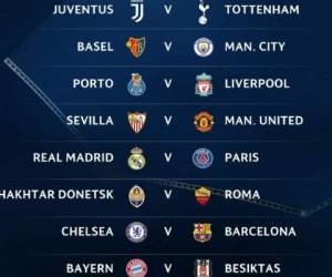 Estos son los cruces que nos presentarán los octavos de final de la UEFA Champions League.