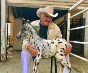 Vicente Fernández da la bienvenida a su primera bisnieta quien dice lo tiene loco. Fotos: Facebook Vicente Fernández.