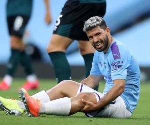 Ni el City ni el jugador han dejado entrever el tiempo que Agüero podría estar de baja. Foto: AFP.