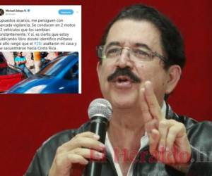 La denuncia fue posteada por el exmandatario en su perfil de Twitter.