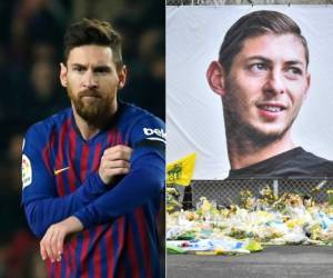 'Mis condolencias a los familiares y amigos de Emiliano. Estamos con ustedes y les mandamos toda nuestra fuerza. Que en paz descanse', escribió Messi con letras blancas sobre fondo negro en sus diferentes cuentas en redes sociales.