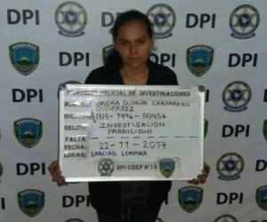 Sandra Suyapa Cantarero huyó después del crimen y fue detenida este miércoles.