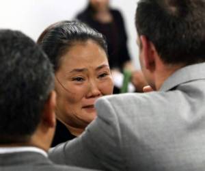 Keiko Fujimori, de 43 años, criticó la medida judicial contra su esposo. Foto AFP