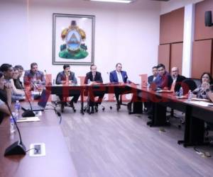 Los miembros de la comisión de hidrocarburos del Congreso Nacional se reunió este martes. Foto: EL HERALDO