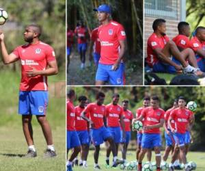 Olimpia trabajó la mañana de este viernes en una jornada de intensa de pretemporada en Siguatepeque. Fotos: David Romero