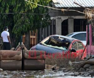 El Valle de Sula es una de las zonas más afectadas por las severas inundaciones que dejó a su paso la tormenta Eta. Foto: AFP.