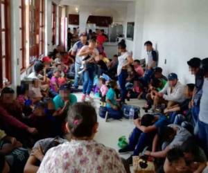Los migrantes centroamericanos permanecían sin alimentación en una vivienda de la colonia El Charco. Foto cortesía El Excelsior