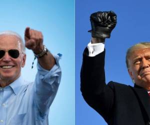 Joe Biden encabeza las encuestas de Estados Unidos, mientras Donald Trump continúa con los masivos mitines. Foto: Agencia AFP.