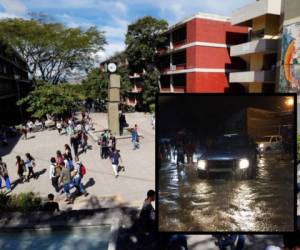 Las autoridades solicitaron a los estudiantes estar atentos por las fuertes lluvias. Foto: EL HERALDO