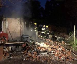 El incendio comenzó en la madrugada del domingo. Foto: Diario de Yucatán.