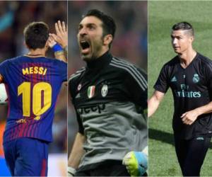 Leo Messi, Gianluigi Buffon y Cristiano Ronaldo se disputarán el premio a mejor jugador UEFA 2017. (Fotos: AFP)