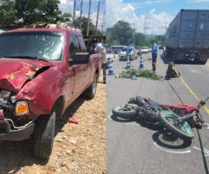 El motociclista perdió la vida de manera instantánea.