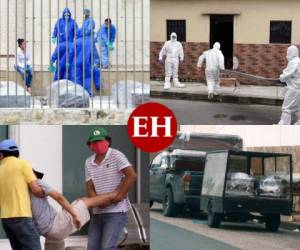 El puerto de Guayaquil tiene la mayor tasa de mortalidad del país por la Covid-19 y la más alta de Latinoamérica: 1.35 muertos por cada 100,000 habitantes, por encima de la de Sao Paulo (0.92). Fotos: AFP.