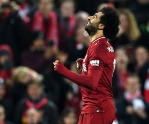 Mohamed Salah es el delantero estrella del Liverpool. (AFP)
