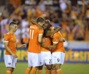 Boniek García anotó el gol a favor del Dynamo. Foto Cortesía Houston Dynamo