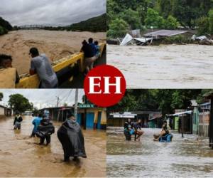 Este miércoles, los hondureños despertaron con la buena noticia de que la tormenta tropical Iota había abandonado el suelo nacional, pero dejó a su paso una difícil realidad de la cual deberán recuperarse con esfuerzo, unidad y solidaridad. Así luce Honduras a unas horas del embate de Iota. Fotos: AFP