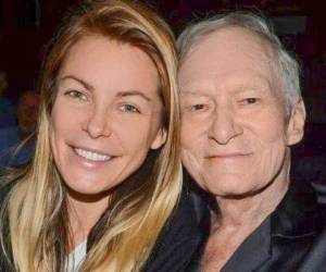 Crystal Harris y su fallecido esposo Hugh Hefner.