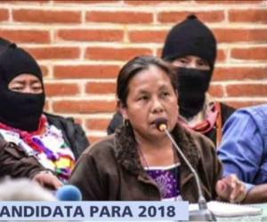 María de Jesús Patricio Martínez, de 57 años de edad, fue elegida por aclamación en una asamblea en San Cristóbal de las Casas. Foto: Twitter/Televisa