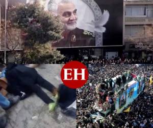 Una estampida en el cortejo fúnebre de un importante general iraní asesinado en un ataque aéreo estadounidense dejó el martes 56 muertos y más de 200 heridos, de acuerdo con la prensa iraní. Aquí las imágenes de esta violenta jornada. FOTOS: AP/ AFP