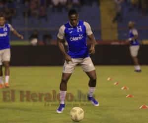 Maynor Figueroa durante el entreno de la H ante Chile. (Foto: EL HERALDO)