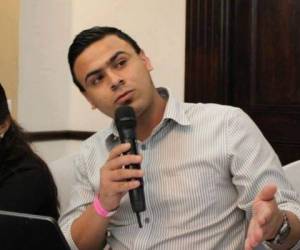Ariel Trigueros García, un periodista que radica en San Pedro Sula y es originario de Copán. Foto Cortesía JCI