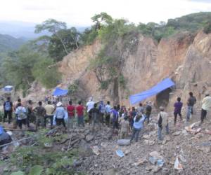 En esta zona permanecen soterrados los cuerpos inertes de ocho mineros del municipio de El Corpus.
