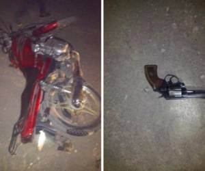 Los cuerpos de dos jóvenes fueron encontrados en una de las calles de El Zamorano, en la escena se encontraron unas llaves, una motocicleta y un arma de fuego.