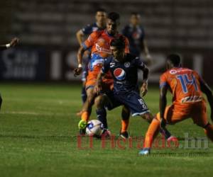 Motagua anotó dos goles en los primeros 20 minutos del duelo. Foto Estalin Irías| EL HERALDO