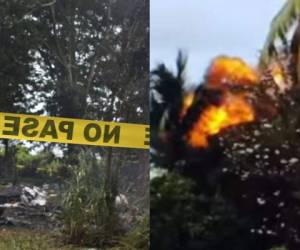 El avión de 104 pasajeros cayó a los minutos de despegar y levantó una gruesa cortina de humo y fuego.