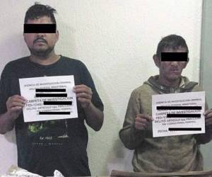Los dos hondureños fueron identificados, aunque las autoridades no revelaron sus apellidos. Foto: Cortesía