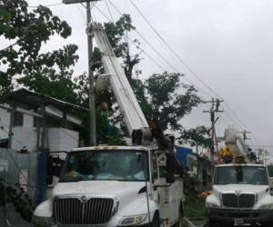 Las cuadrillas de la Empresa Energía Honduras realizarán mantenimiento en las zonas que encontrará en el listado. Foto EEH