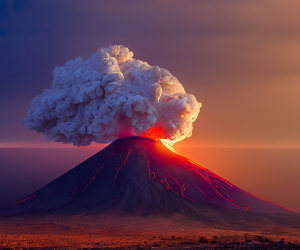 Mujer graba sus últimos instantes de vida durante la erupción de un volcán
