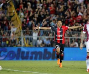 Roger Rojas en una celebración frente al Saprisa. Foto: Redes Sociales