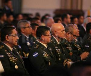 Miembros de las Fuerzas Armadas de Honduras estuvieron presentes en la misa en honor a la Virgen de Suyapa. Fotos: Jonhy Magallanes/ EL HERALDO