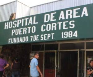 En el Hospital de Puerto Cortés donde se realizó la prueba de Covid-19.