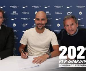 El ex entrenador del Barcelona y Bayern Múnich firmó con el Manchester City hasta el 2021. Foto: Redes Sociales del Club
