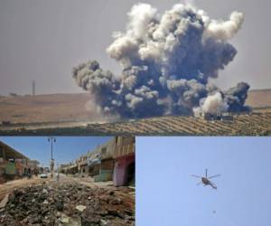 El régimen sirio y su aliado ruso bombardearon los sectores rebeldes de la provincia de Deraa, en el sur de Siria. Foto: Agencia AFP